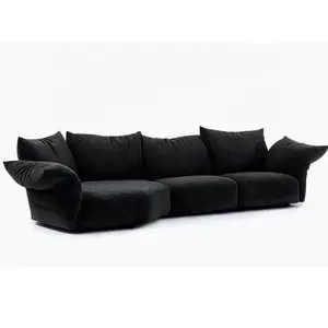 Hot selling foshan modern cloth sectional corner l shape sitting room furniture living room sofa