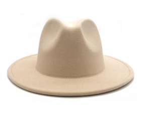 หมวกเฟโดราสีพื้น ผลิตจากผ้าสักหลาด ขายส่งจากโรงงาน VW021 สำหรับผู้ใหญ่ - Product Image 1