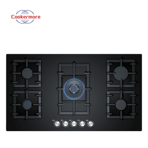 Estufa de cinco quemadores integrada con <span class=keywords><strong>encimera</strong></span> de vidrio templado Electrodomésticos de cocina Estufa de <span class=keywords><strong>gas</strong></span> y estufa de <span class=keywords><strong>gas</strong></span> de inducción - Product Image 1