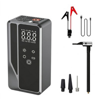 Démarreur de voiture portable 4-en-1, gonfleur de pneus, compresseur d'air, batterie externe, affichage numérique LED pour utilisation d'urgence sur la route