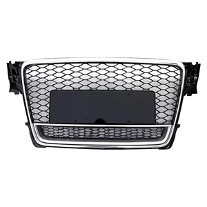 <span class=keywords><strong>Calandre</strong></span> en nid d'abeille noire brillante <span class=keywords><strong>A4</strong></span> S4 Look RS4 Grille de pare-chocs avant avec quattro pour <span class=keywords><strong>Audi</strong></span> <span class=keywords><strong>A4</strong></span> S4 B8 2008 2009 2010 2011 2012 - Product Image 3