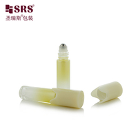Nouveau design de bouchon en plastique, flacon roll-on en verre unique de 10 ml pour huile essentielle