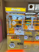 Machine à griffes avec logo personnalisé, style moderne, machine de jeu d'arcade à monnayeur pour peluches, pour parcs d'attractions et centres commerciaux