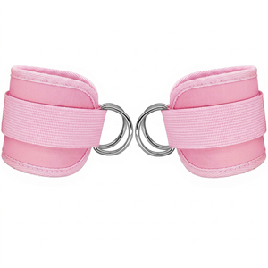 VANTUR Sangles de cheville de sport en néoprène rembourré, respirantes et réglables avec anneaux en D, pour la sécurité en salle de sport et le soutien des abducteurs lors de l'entraînement des jambes - Product Image 1