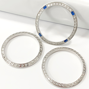 Thiết lập với kim cương thép không gỉ xem <span class=keywords><strong>bezel</strong></span> cho 36mm ngày-Chỉ cần 16233 16013 aftermarket xem các bộ phận - Product Image 6