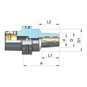 Mandril hidráulico CAPTO con tornillo de ajuste de 20mm - Product Image 1