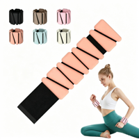 Poids de cheville triangulaires en acier, couleur macaron, réglables, anti-transpiration, avec logo personnalisé, pour Pilates
