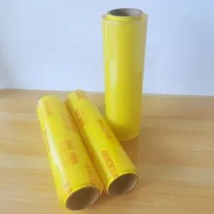공장 도매 플라스틱 PVC 집착 필름 식품 포장 신선한 포장 투명 식품 등급 11mic