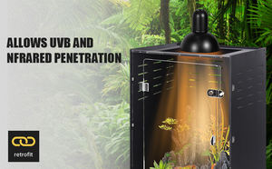 Innovatives Acryl-Gecko-Terrarium für Reptilien Klares minimalist isches Design Verbesserter Luftstrom Klassisches Muster gehäuse im klassischen Stil - Product Image 2