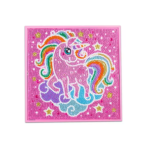 क्रिएटिव चिल्ड्रन डायमंड पेंटिंग DIY लकी क्लाउड और लिटिल हॉर्स वुडन फोटो फ्रेम डायमंड कढ़ाई किट फुल ड्रिल - Product Image 1