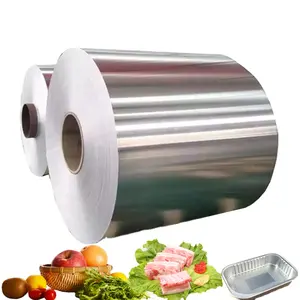 OEM factory best price food grade aluminum foil roll for producing aluminum pizza box container home pack container