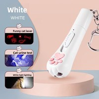 Pointeur laser multifonctionnel écologique rechargeable par USB, porte-clés, jouet pour chat, pointeur laser pour animaux de compagnie