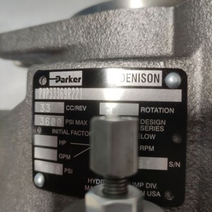 Pompe à pistons axiaux Parker PVP33369R221 33 cc/rev 3600 psi max Pompe hydraulique Div USA - Product Image 1