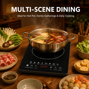 Cuisinière à <span class=keywords><strong>induction</strong></span> portable 3500W, <span class=keywords><strong>plaque</strong></span> céramique à brûleur unique, étanche, pour usage extérieur, domestique et hôtelier - Product Image 5