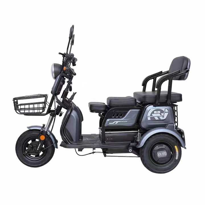 SAIGE Small 500 w  48v Electric Tricycle Scooter  for Elderly  Can Be Used to Carry People or Pull Goods VG