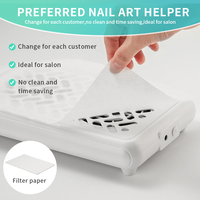 Équipement de salon professionnel, aspirateur à poussière pour ongles portable solide à double moteur sans balais, faible bruit, aspiration turbo