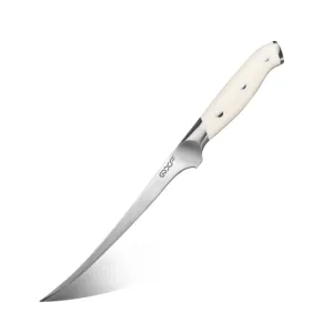 Ensemble de couteaux de cuisine en acier inoxydable professionnel 15 pièces ensemble de couteaux de Chef à haute teneur en carbone avec bloc de couteaux en bois