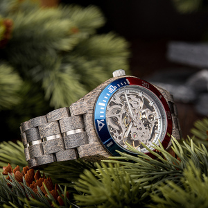 ボボバードファッション自動トップセラーモデル機械式防水時計カスタムウッドマンウォッチ - Product Image 4