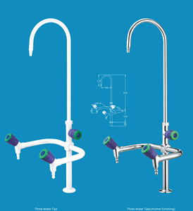 Robinet <span class=keywords><strong>de</strong></span> laboratoire <span class=keywords><strong>super</strong></span> durable en laiton massif, résistant à la corrosion, anti-fuite, à trois sorties, pour les laboratoires <span class=keywords><strong>de</strong></span> <span class=keywords><strong>chimie</strong></span> et <span class=keywords><strong>de</strong></span> physique des écoles - Product Image 5