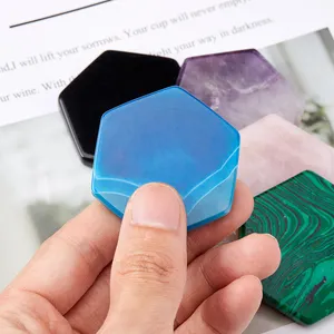 Sottobicchieri in quarzo rosa <span class=keywords><strong>agata</strong></span> esagonale per bevande sottobicchieri in cristallo rosa per decorazioni per la casa sottobicchieri in <span class=keywords><strong>agata</strong></span> per tavolino fetta di <span class=keywords><strong>agata</strong></span> - Product Image 1