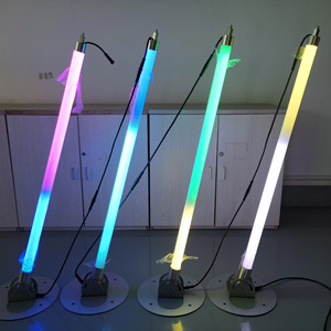 1M Longitud <span class=keywords><strong>60</strong></span> leds 360 Vista <span class=keywords><strong>60</strong></span> Píxeles RGB LED Meteor Lluvia Luz Digital DMX LED Tubo - Product Image 3