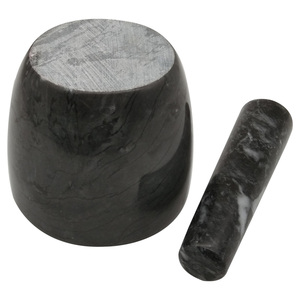 Haute qualité marbre naturel pierre mortier pilon grande taille herbe épices outil de meulage Shaker couvercle boîte cuisine utilisation pour poivre sel - Product Image 6