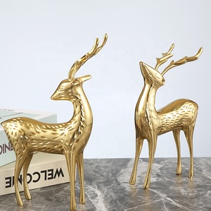 Arredamento moderno per la casa ornamento a forma di cervo sika decorazione soggiorno in stile europeo - Product Image 5