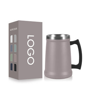 Mug personnalisé 18oz 24oz 2oz en acier inoxydable à double paroi isolé sous vide, tasses à café, mug à café, tasse à lait avec poignée - Product Image 1