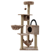 Arbre à chat d'intérieur en peluche écologique et durable, avec griffoir et structure d'escalade pour animaux de compagnie, capacité 10 kg - Fournisseur d'usine