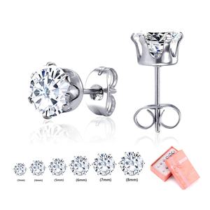 ต่างหูแบบติดหูประดับเพชรซิร์คอนเงางาม ราคาโรงงาน สำหรับผู้หญิง ของขวัญเครื่องประดับต่างหู - Product Image 4