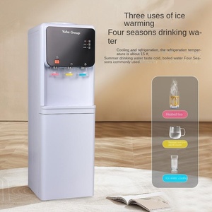 Distributeur d'eau de bureau vertical électrique avec boîtier en plastique seau à eau refroidissement et chauffage trois sorties - Product Image 1