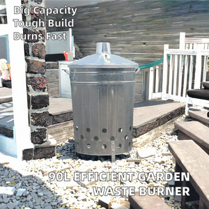 Meilleur incinérateur de déchets de jardin Gre 90L avec garantie d'un an, capacité de 500 kg, robuste, pour le traitement des déchets - Product Image 2