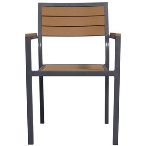Moderno giardino portico mobili 7 pezzo di plastica <span class=keywords><strong>legno</strong></span> alluminio set <span class=keywords><strong>da</strong></span> pranzo Patio all'aperto <span class=keywords><strong>tavoli</strong></span> e sedie 6 posti - Product Image 4