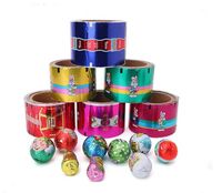 Emballage de bonbons au chocolat personnalisé en usine feuille d'aluminium et rouleau de papier d'aluminium alimentaire imprimé papier ciré papier bonbons emballages CN;JIA