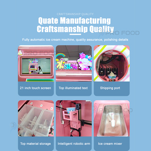 Anno 24 horas 2D Dobot Robot colaborativo Máquina Expendedora de helados de metal Quiosco Robot de 24 horas Máquina robótica para hacer helados - Product Image 2