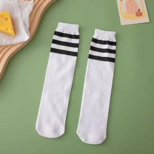 Knee <b>Socks</b> Combed Cotton Three Stripes Kids Dance Soccer Sports <b>Socks</b> Sweat Absorbent - Product Image 3