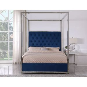 Cadre de <span class=keywords><strong>lit</strong></span> <span class=keywords><strong>romantique</strong></span> de luxe, cadre de <span class=keywords><strong>lit</strong></span> à <span class=keywords><strong>baldaquin</strong></span>, cadre de <span class=keywords><strong>lit</strong></span> pleine grandeur, cadre de <span class=keywords><strong>lit</strong></span> capitonné California King - Product Image 5