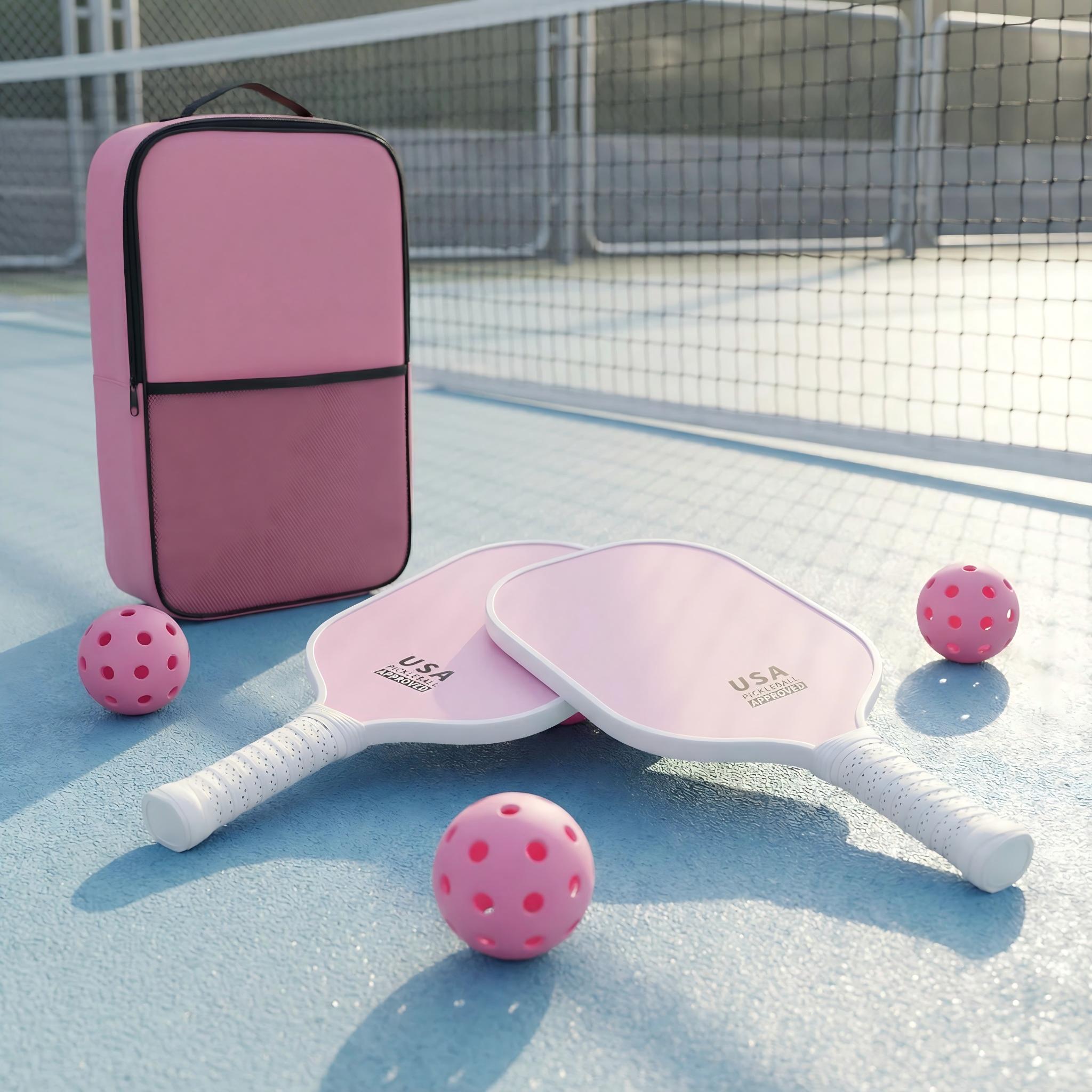 Fivek Beginner Friendly Children's Pickleball Set with 13mm PP Honeycomb Core USAPA Approved Durable and Carry Bag