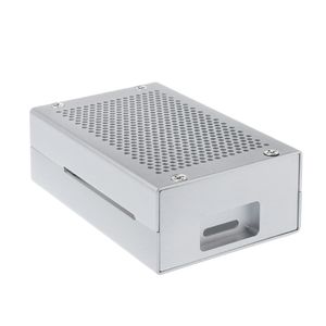 AIsmartlink <span class=keywords><strong>Raspberry</strong></span> <span class=keywords><strong>Pi</strong></span> <span class=keywords><strong>3</strong></span> Modelo <span class=keywords><strong>B</strong></span>+ 2B Carcasa Metálica <span class=keywords><strong>Ventilador</strong></span> de Refrigeración Aleación de Aluminio Disipación de Calor Mejorada - Product Image 1