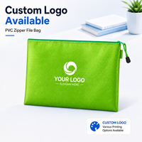 Sac de rangement étanche en PVC avec fermeture éclair et logo personnalisé, grande capacité, réutilisable, pour fournitures scolaires et jouets