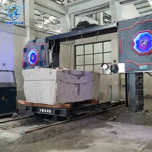 Akıllı cnc elmas tel testere makinası granit mermer beton için blok taş kesme