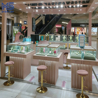 Vitrine à bijoux moderne, écologique et durable avec éclairage LED, design créatif pour magasins, kiosque à bijoux personnalisable