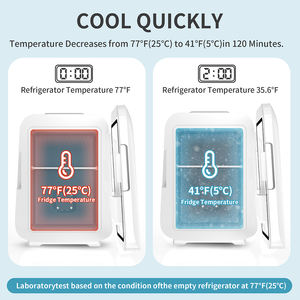 KEMIN Maquillaje Nevera Portátil 4L AC/DC Linda Nevera Mini Nevera Refrigerador y Calentador - Product Image 4