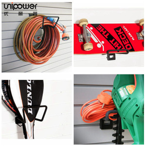 Unipower Slotted <b>Hook</b> Wall Mounted Heavy Duty Powder Coated Clothing Organizer Rectangle Shape - Product Image 3