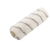 Outils de peinture murale, tissu haute densité 100% polyacrylique, rouleau à peinture de 230 mm (9 pouces) avec cadre de support pour rouleau