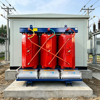Transformateur sec SCB10 à noyau en acier au silicium, moulé sous vide dans de la résine époxy, équipement de distribution haute tension 3 phases, haute efficacité, sûr
