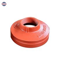 Raccords de tuyauterie coupe-feu en fonte ductile, peinture rouge, à rainures, coudes, tés, réducteurs, homologués FM UL, pour la protection incendie - Vente chaude