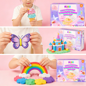 Ensemble de slime super doux non collant avec colle cristalline et sable magique pour enfants, ensemble de jouets créatifs pour enfants - Product Image 2