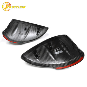Copertura Specchietto Retrovisore in Fibra di Carbonio Stile <span class=keywords><strong>Mugen</strong></span> per Honda Civic 11a Generazione con Foro per Indicatore di Direzione - Product Image 5