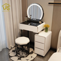 Coiffeuse de maquillage avec tiroir et miroir pour chambre à coucher moderne
